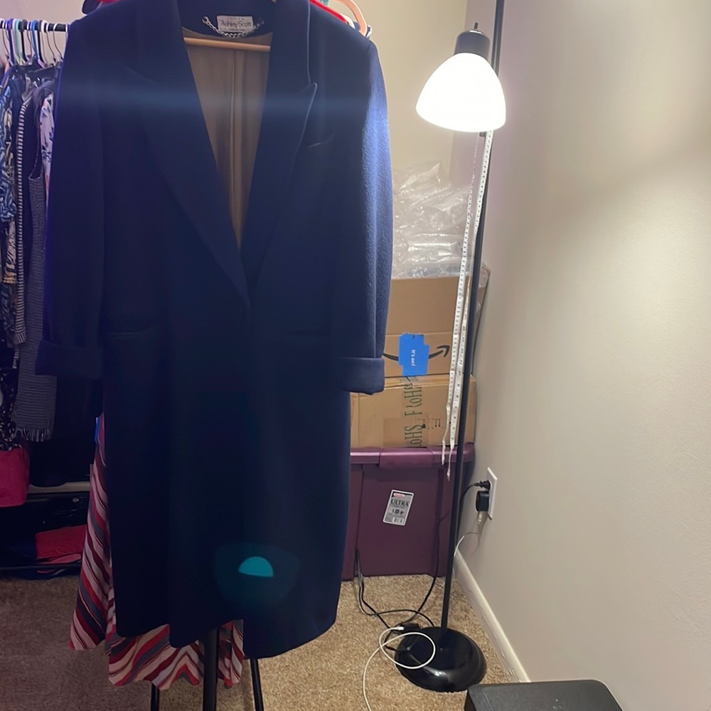 VTG ASHLEY SCOTT wool long coat sz.Petite